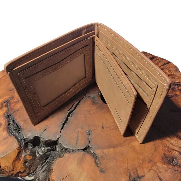 Personalized Men's Wallet with Custom Photo Handwriting or Text 3 Custom section - Picture 8 of 9